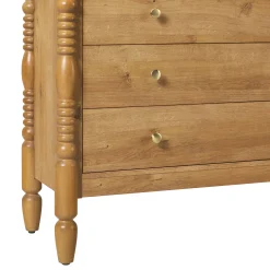 Traditional Vivienne Easy Assembly Bookcase Cabinet with Drawers