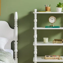 Traditional Vivienne Easy Assembly Solid Wood Short Bookshelf
