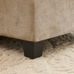 Tufted Chenille Cloud Loveseat Sectional Sofa Couch with Ottoman