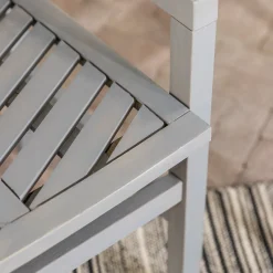 Vincent Patio Wood Chairs, Set of 2