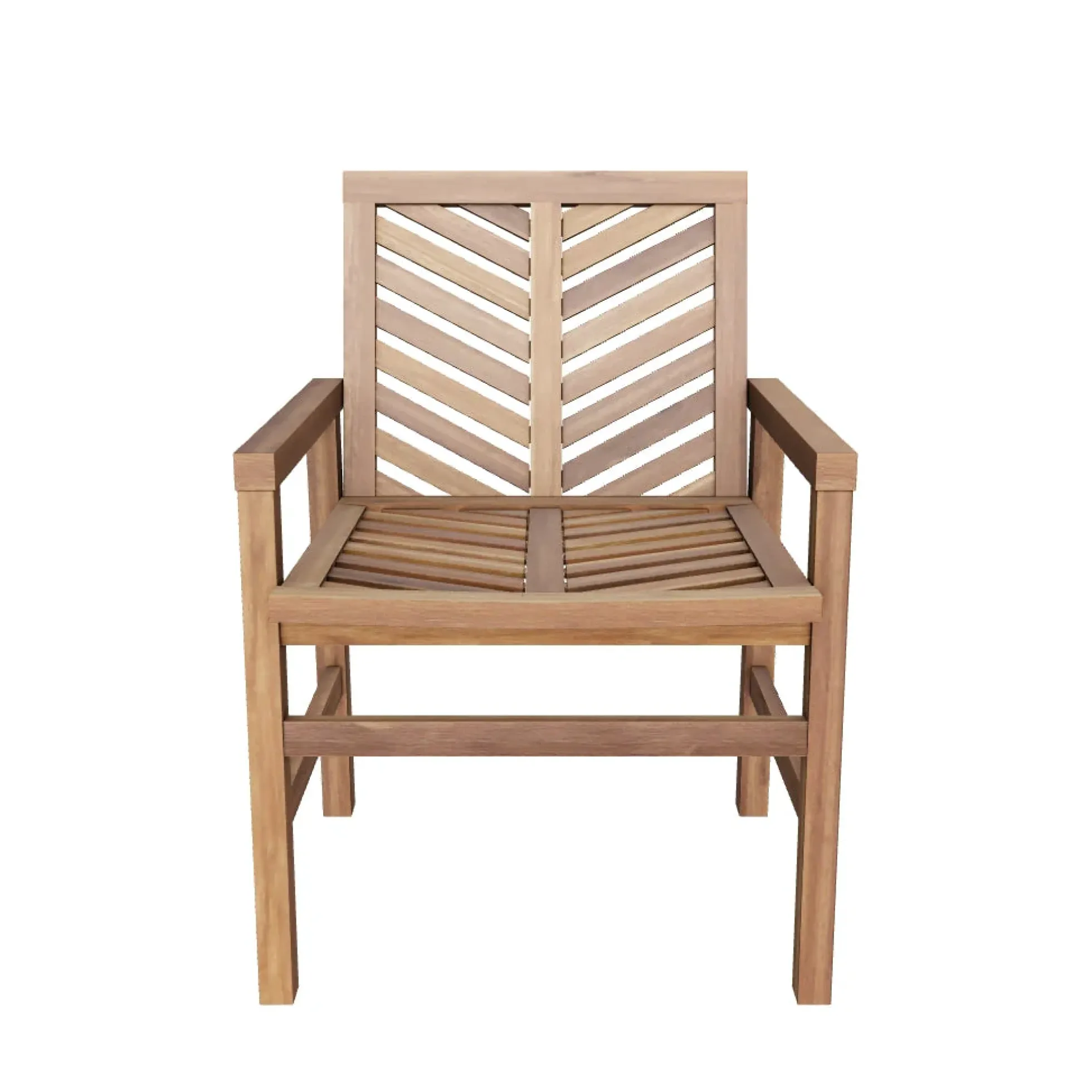 Vincent Patio Wood Chairs, Set of 2