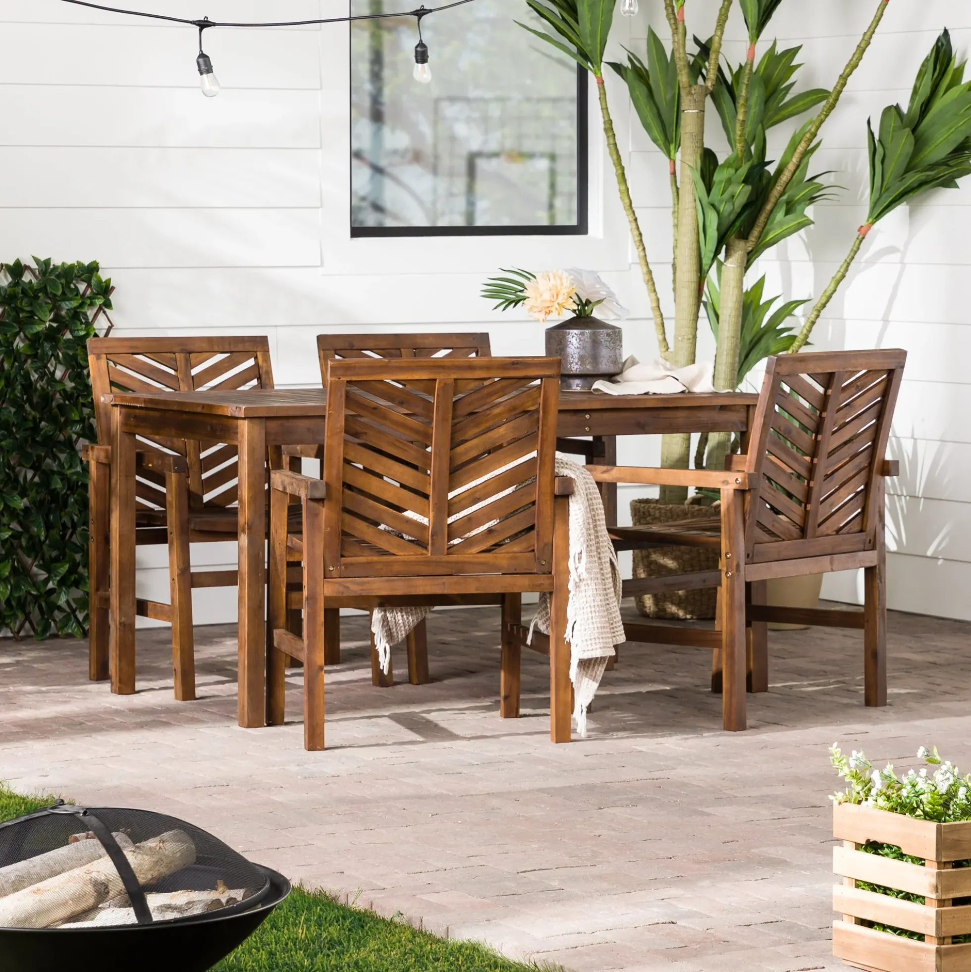 Vincent 5-Piece Outdoor Patio Dining Set