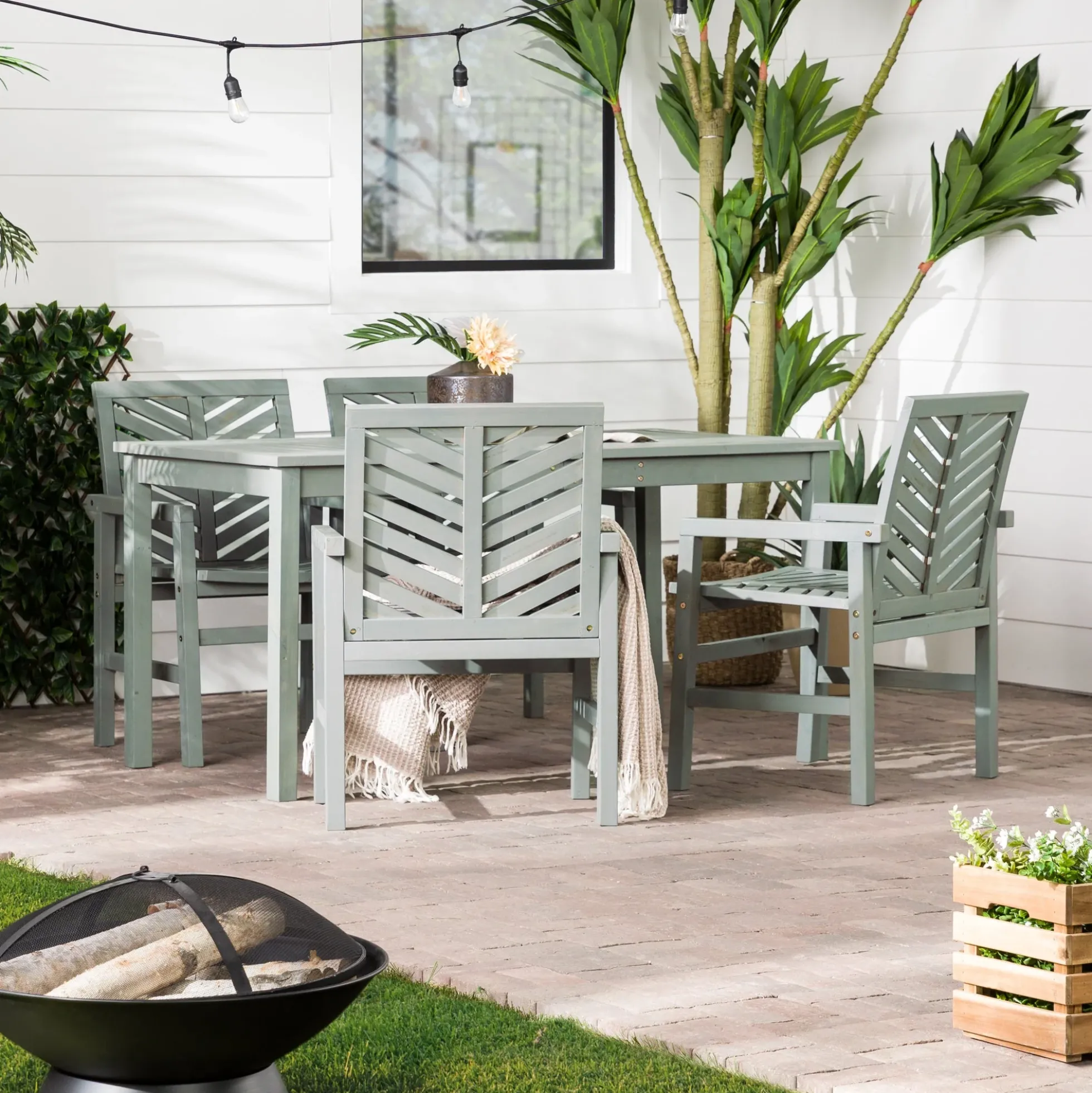 Vincent 5-Piece Outdoor Patio Dining Set