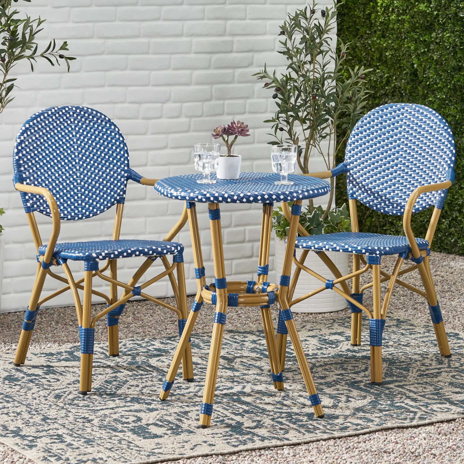 Walker Edison | 3 Piece French Bistro Set