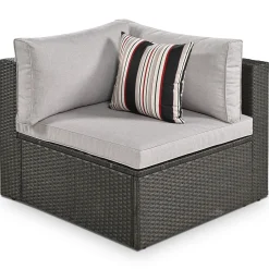 Walker Edison | 7 Piece Outdoor Wicker Modular Sofa Set