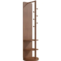 Walker Edison | 360° Rotating 66'x14' Multifunctional Full Length Mirror with Storage