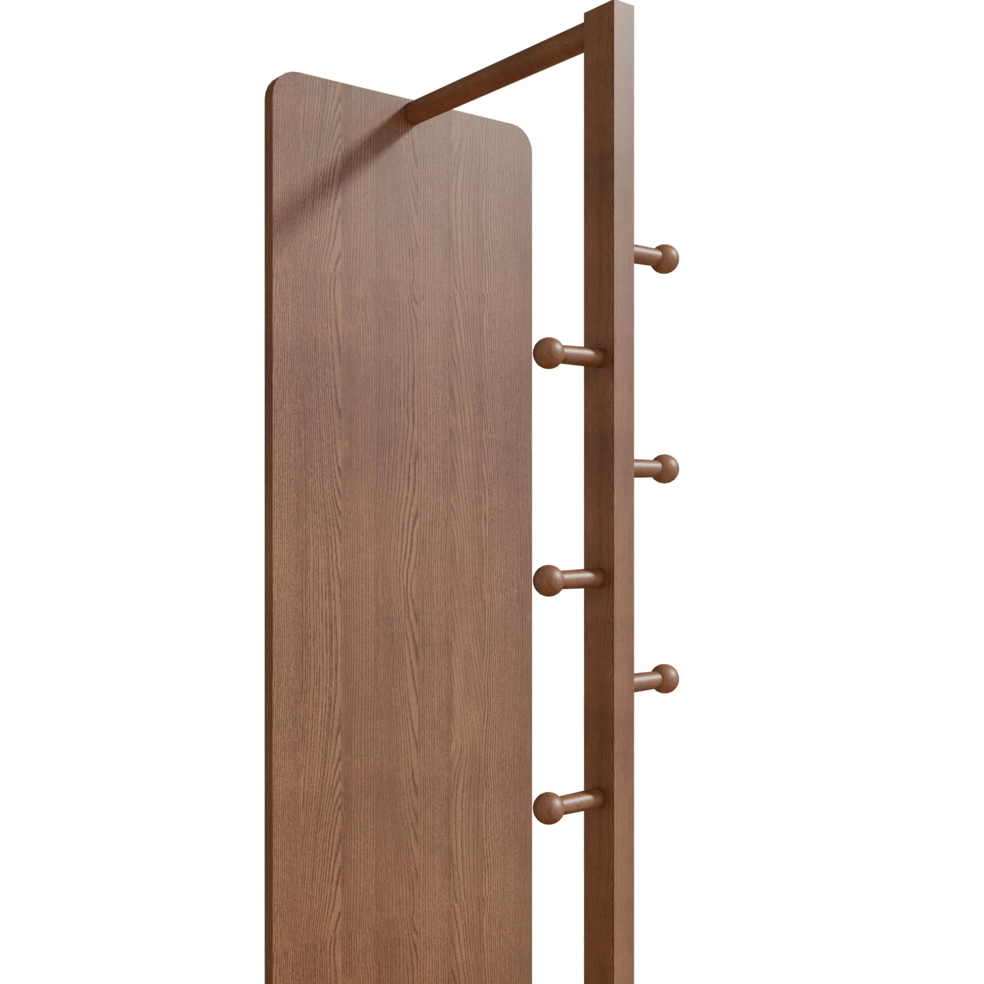 Walker Edison | 360° Rotating 66'x14' Multifunctional Full Length Mirror with Storage