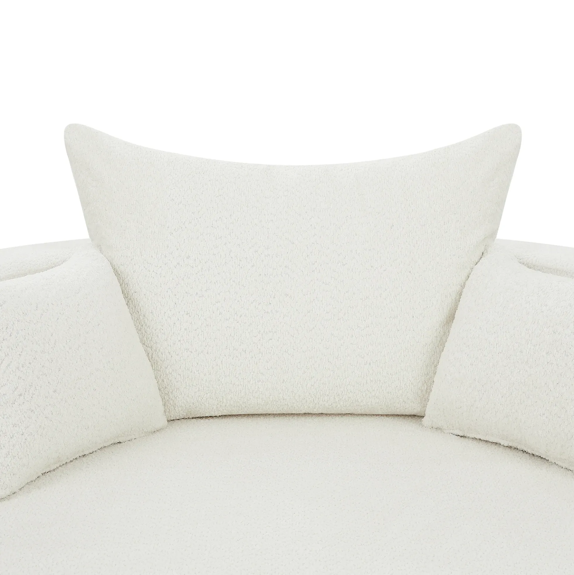 Walker Edison | 360° Swivel Accent Round Sofa Chair with Pillows