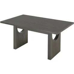 Walker Edison | 60' Wood 7-Piece Retro Dining Table Set for 6 with Upholstered Chairs