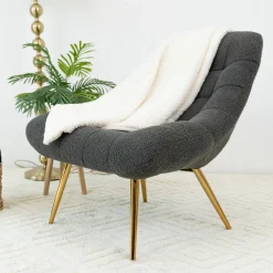 Walker Edison | Aubrey French Boucle Lounge Chair