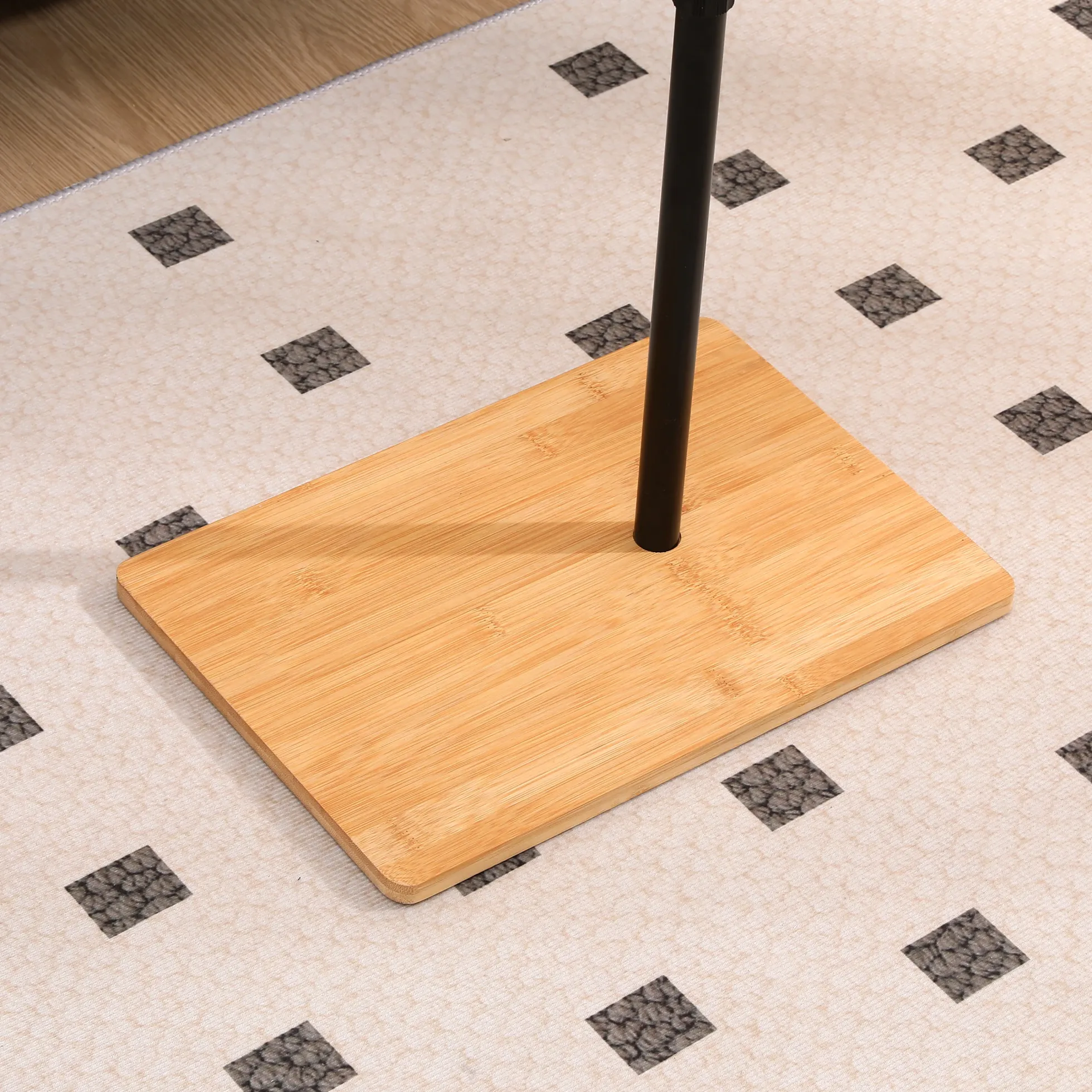 Walker Edison | Bamboo 360 Swivel Sofa Tray Table