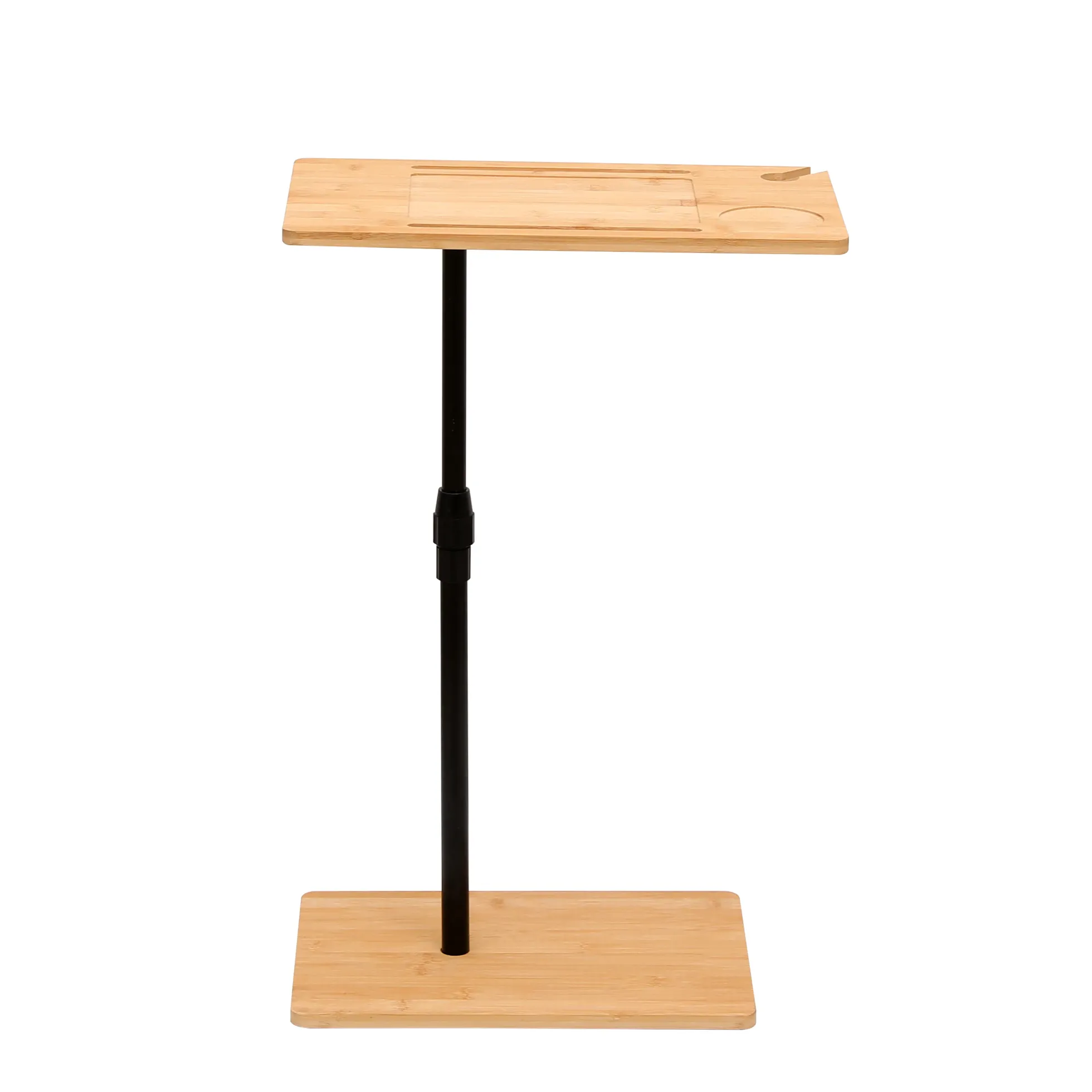 Walker Edison | Bamboo 360 Swivel Sofa Tray Table