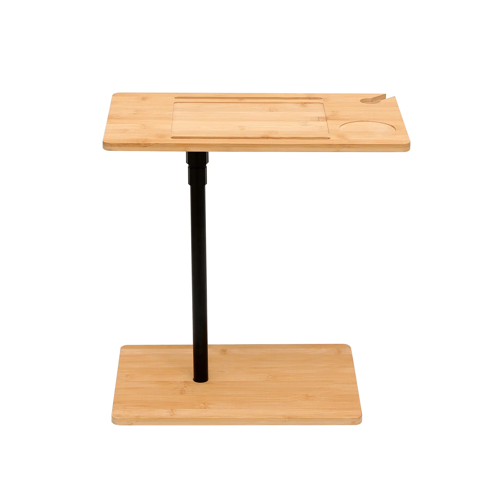 Walker Edison | Bamboo 360 Swivel Sofa Tray Table