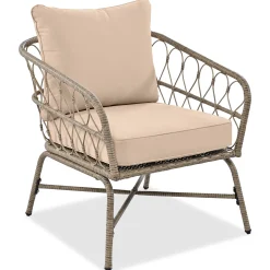 Walker Edison | Boho 4-Piece Outdoor Patio Sofa Set