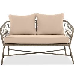 Walker Edison | Boho 4-Piece Outdoor Patio Sofa Set