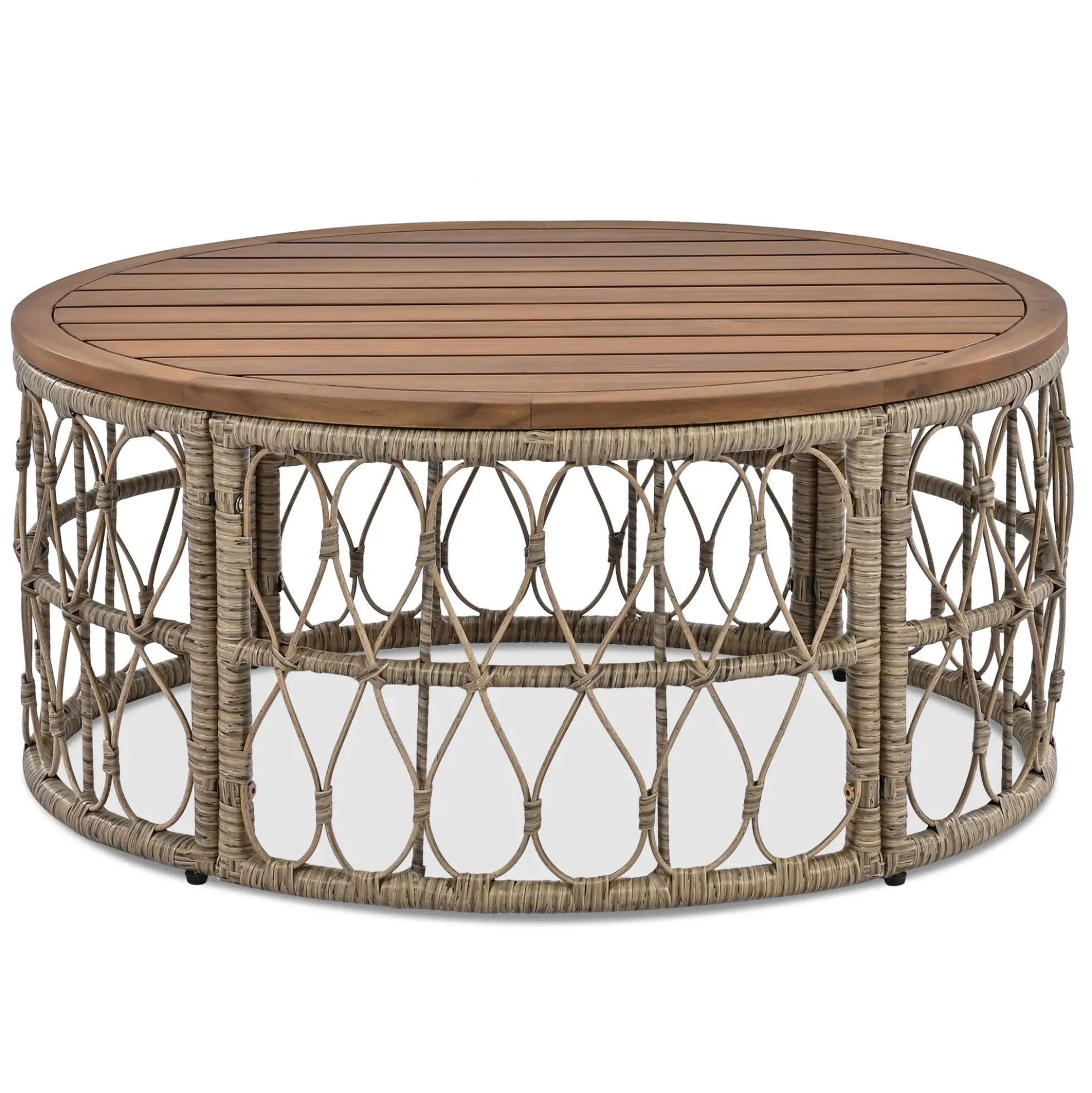 Walker Edison | Boho 4-Piece Outdoor Patio Sofa Set