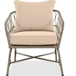 Walker Edison | Boho 4-Piece Outdoor Patio Sofa Set