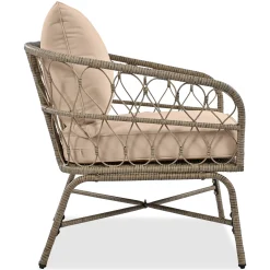 Walker Edison | Boho 4-Piece Outdoor Patio Sofa Set