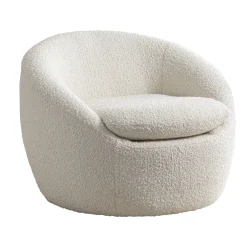 Walker Edison | Boucle Swivel Chair