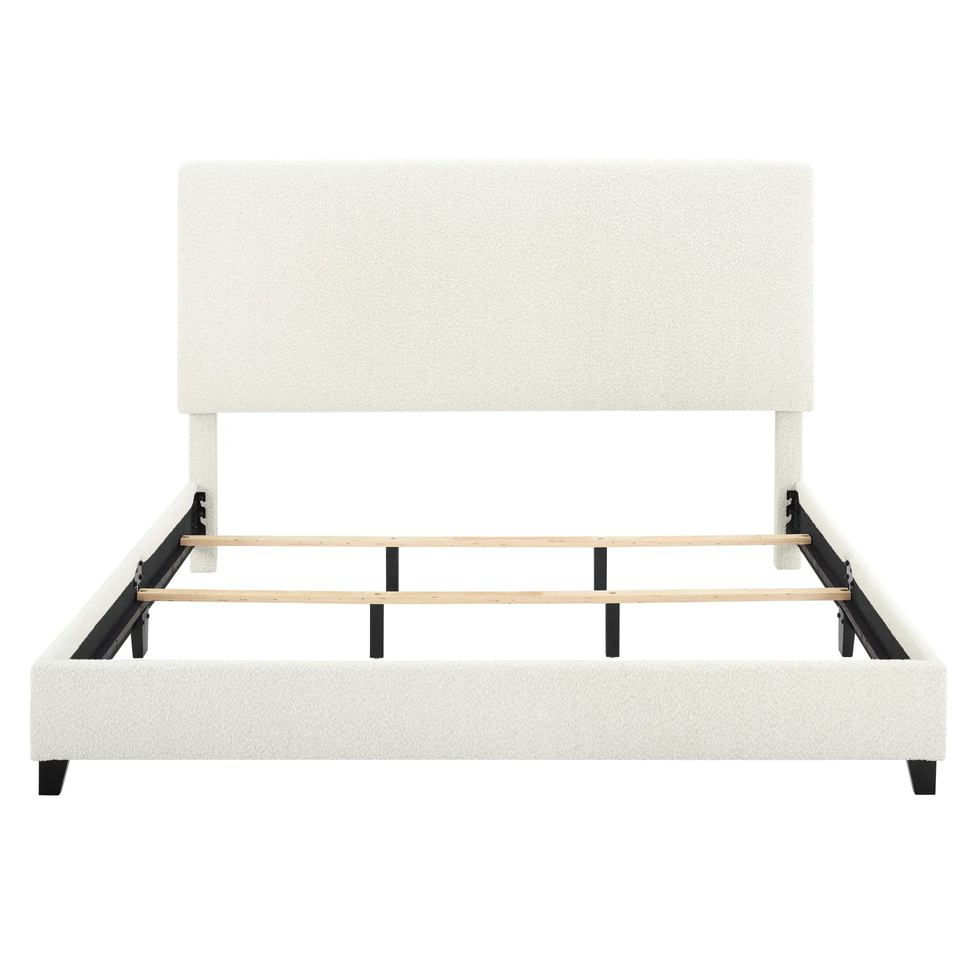 Walker Edison | Boucle Upholstered Platform Bed