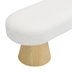 Walker Edison | Boucle Upholstered 64in Bench