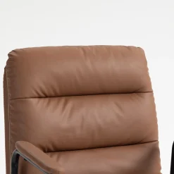 Walker Edison | Brown Ergonomic Faux Leather Desk Rolling Swivel Chair