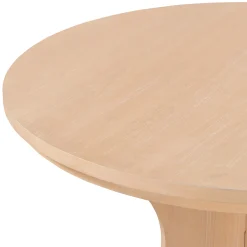 Walker Edison | Charming 5-Piece Rustic Round Dining Set with Chairs and Curved Bench