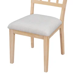 Walker Edison | Charming 5-Piece Rustic Round Dining Set with Chairs and Curved Bench