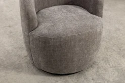 Walker Edison | Chenille Swivel Accent Barrel Chair