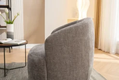 Walker Edison | Chenille Swivel Accent Barrel Chair
