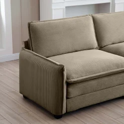 Walker Edison | Cloud Deep Sofa Chair With Ottoman