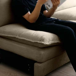 Walker Edison | Cloud Deep Sofa Chair With Ottoman