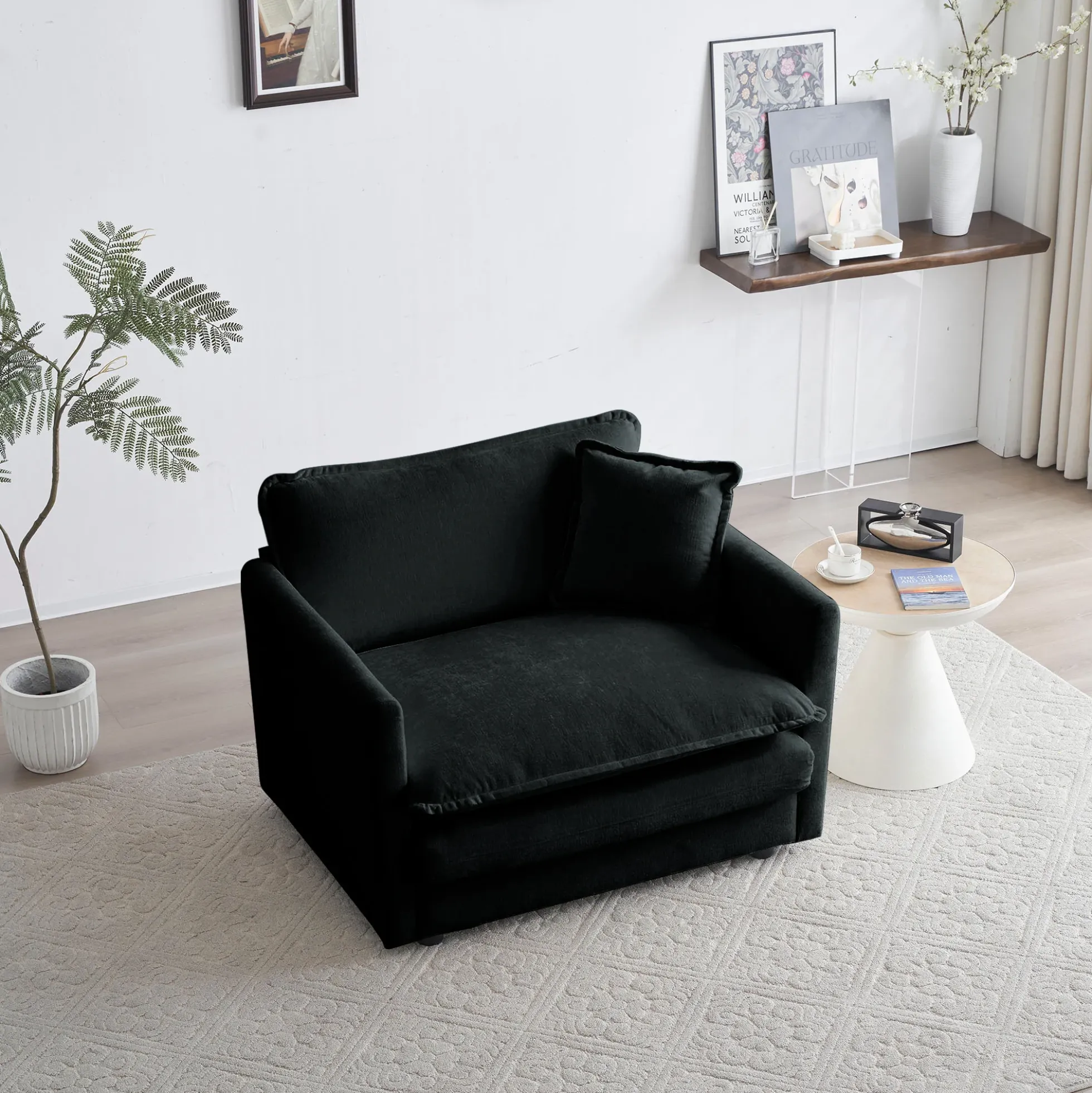 Walker Edison | Cloud Deep Seat Accent Sofa Chair