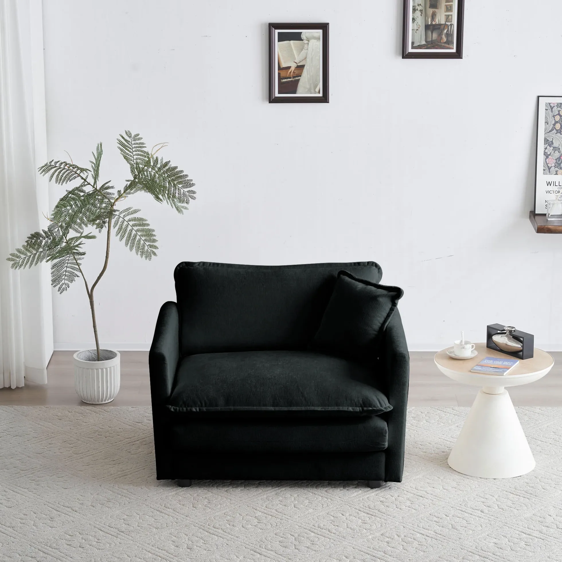 Walker Edison | Cloud Deep Seat Accent Sofa Chair