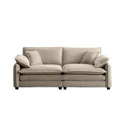 Walker Edison | Cloud Deep Corduroy Loveseat Couch