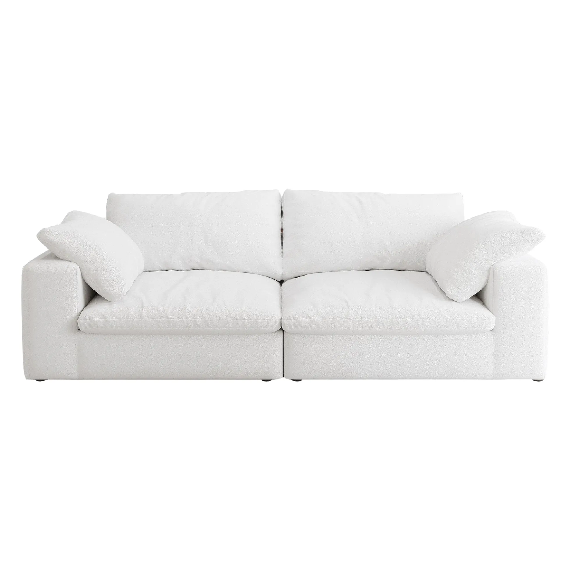 Walker Edison | Cloud Modular 80' Down Filled Loveseat Sofa