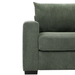 Walker Edison | Coastal Green Corduroy Loveseat Cloud Sofa