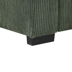 Walker Edison | Coastal Green Corduroy Loveseat Cloud Sofa