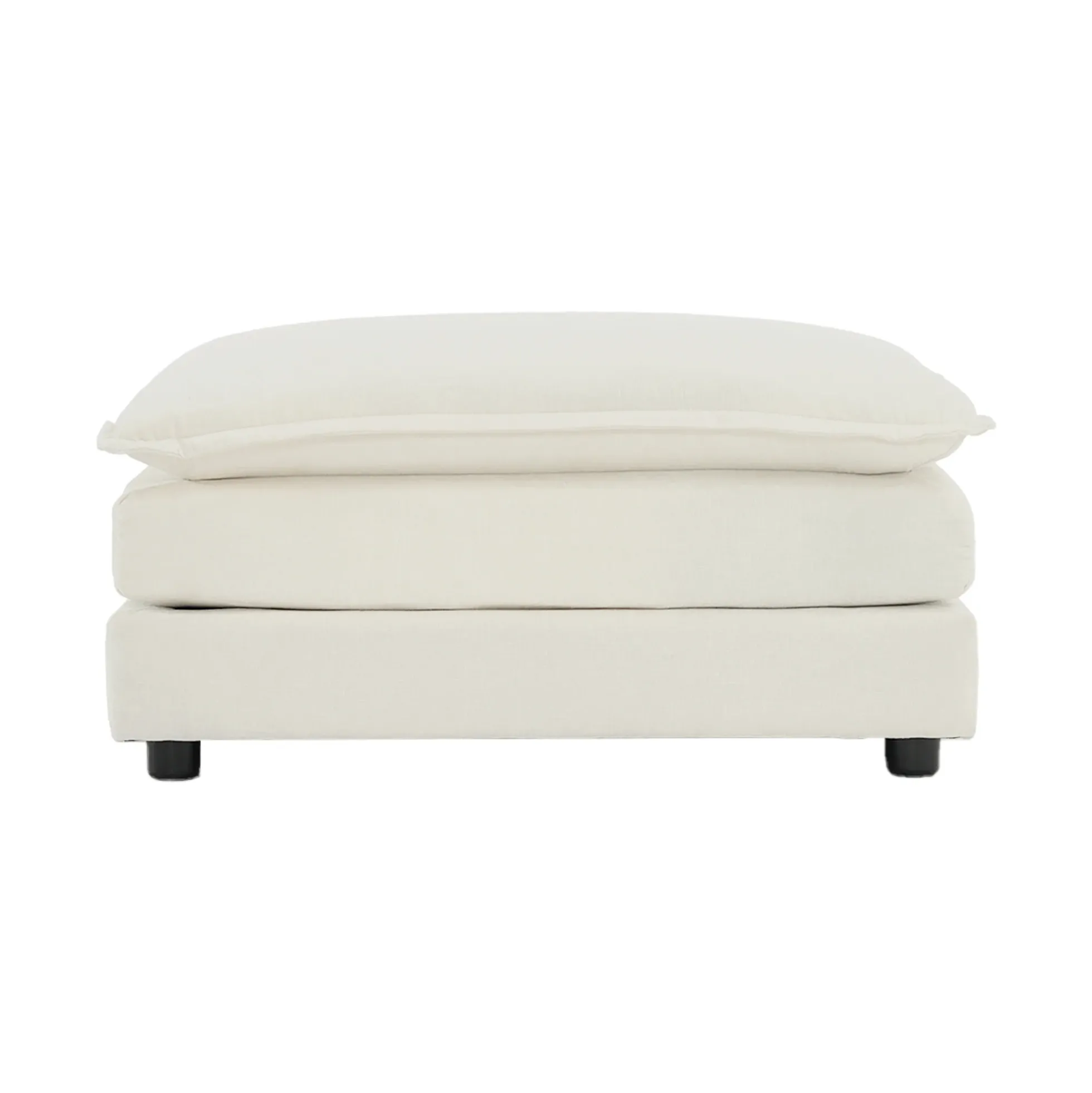 Walker Edison | Comfy Cloud Modular Sectional Sofa with Ottoman