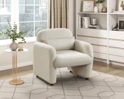 Walker Edison | Contemporary Boucle Accent Chair