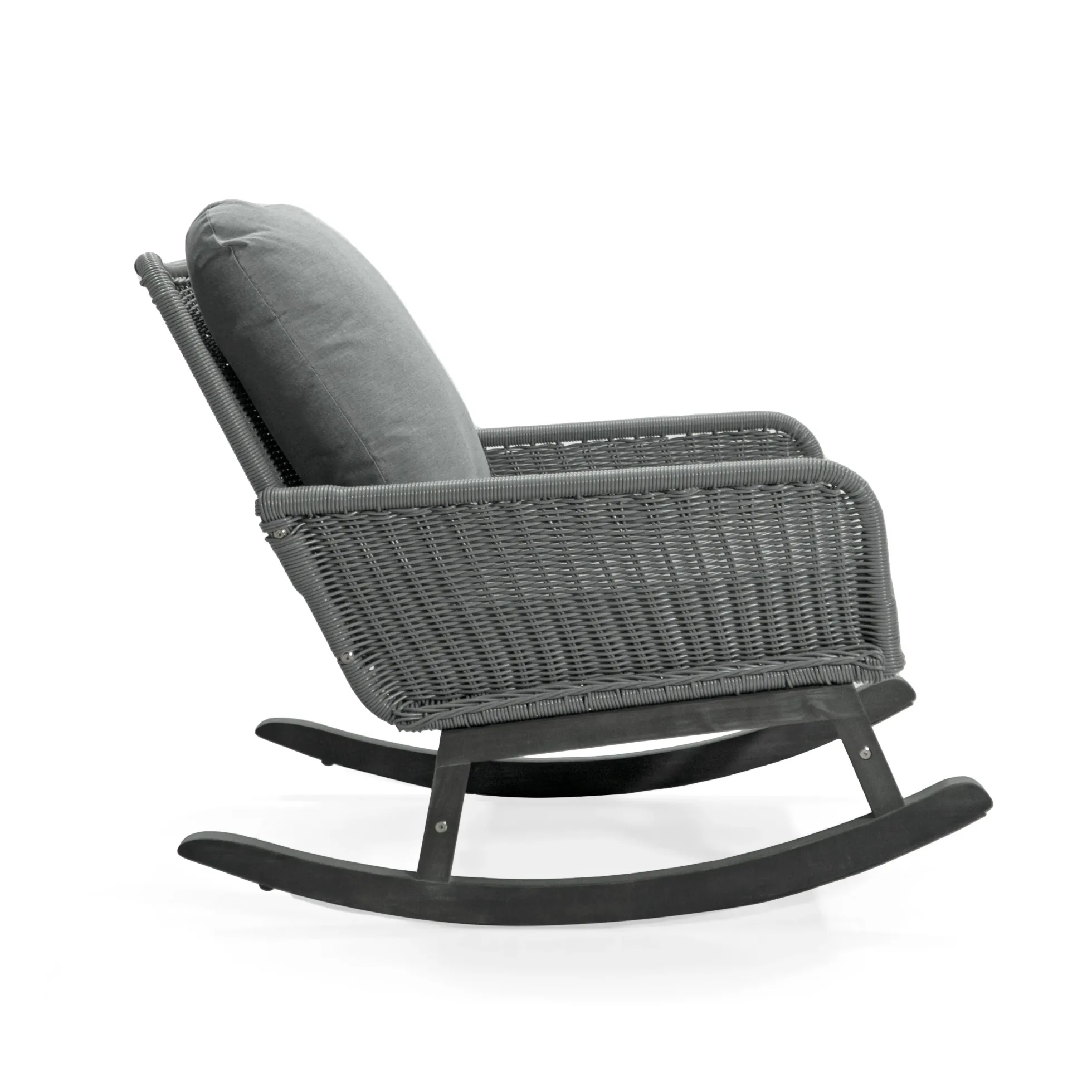 Walker Edison | Contemporary Minimalist Outdoor Rocking Chair Set of 2