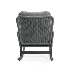 Walker Edison | Contemporary Minimalist Outdoor Rocking Chair Set of 2