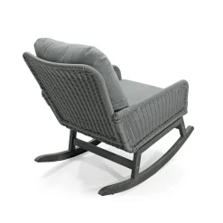 Walker Edison | Contemporary Minimalist Outdoor Rocking Chair Set of 2
