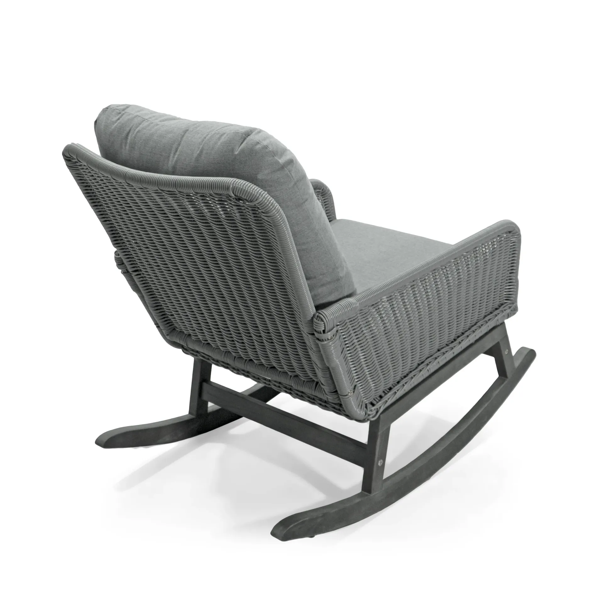 Walker Edison | Contemporary Minimalist Outdoor Rocking Chair Set of 2