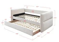 Walker Edison | Contemporary Modern Pull Out Daybed