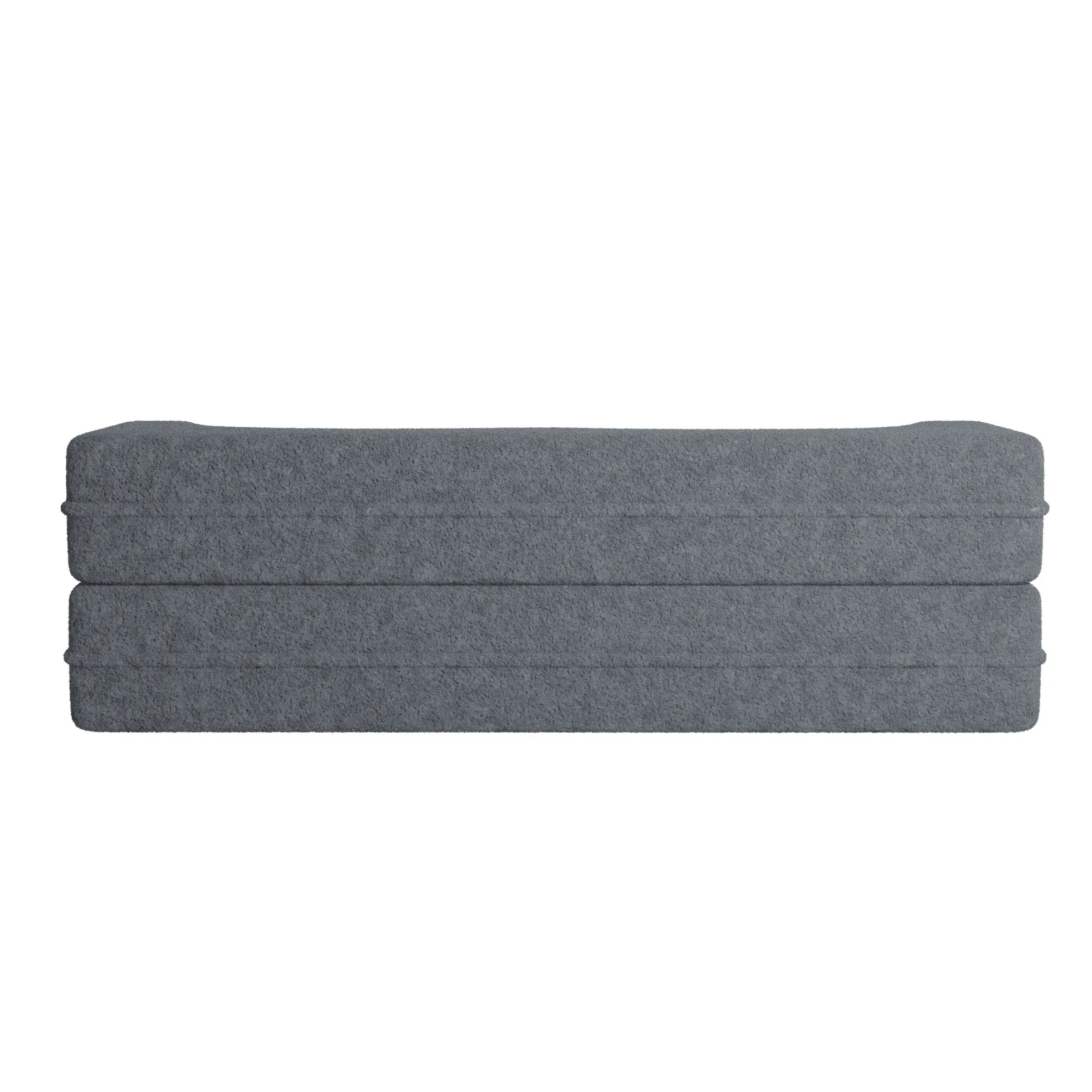 Walker Edison | Convertible Modern Teddy Floor Full Size Sofa Bed with Pillows