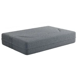 Walker Edison | Convertible Modern Teddy Floor Full Size Sofa Bed with Pillows