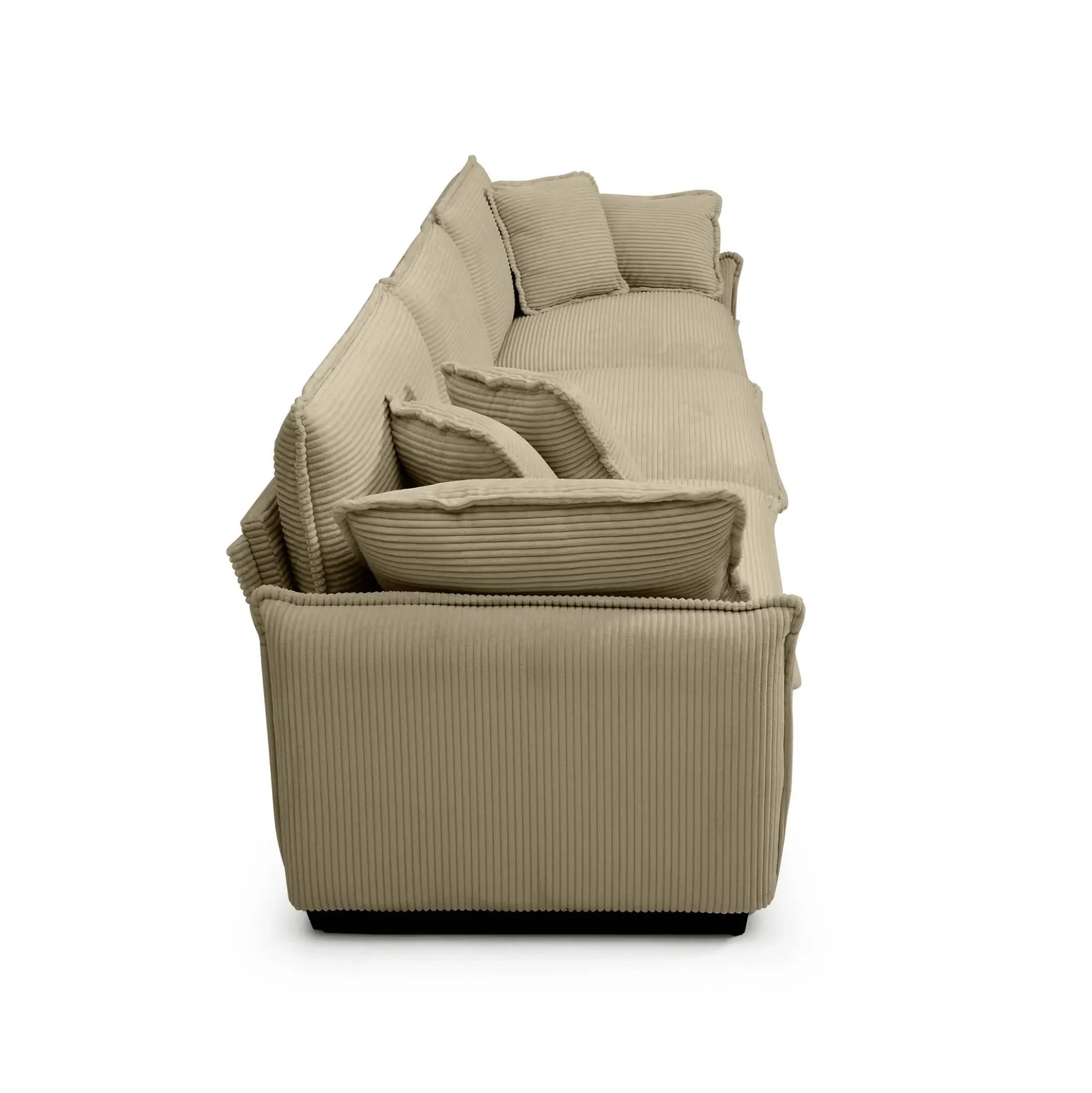Walker Edison | Corduroy Cloud Couch with Ottoman