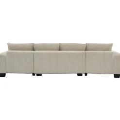 Walker Edison | Corduroy Pull Out 114' Sleeper Sofa Bed