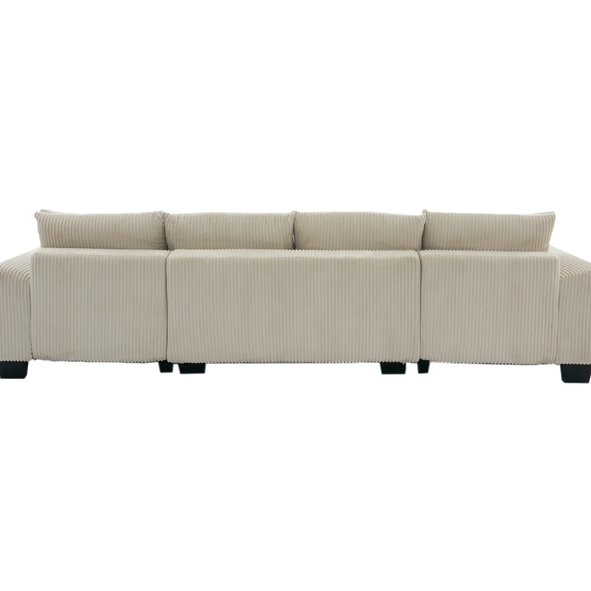 Walker Edison | Corduroy Pull Out 114' Sleeper Sofa Bed